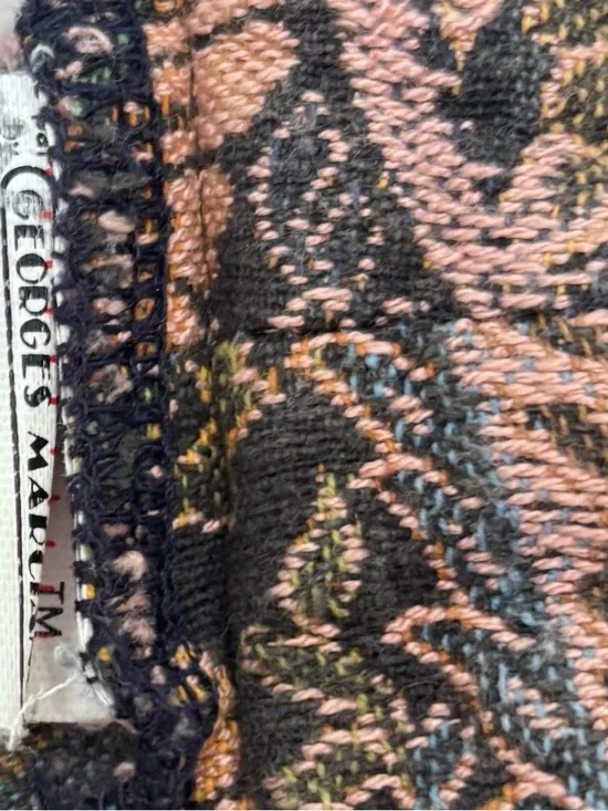 Guess| Vintage 80s Gorgeous Pink & Black Paisley Mom Style Tapestry Jeans Sz 28 - Picture 6 of 6